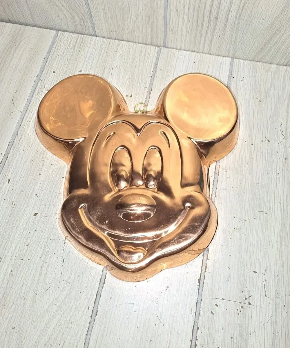 Vintage Disney Copper Mickey Mouse Pan Kitchen Wall Decor Farmhouse Country